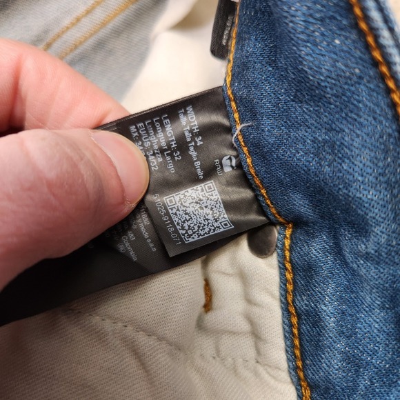 G Star Raw Jeans Men 34x32 5620 3D Slim Fit Double Knee Moto Stretch Denim Blue - Picture 13 of 16